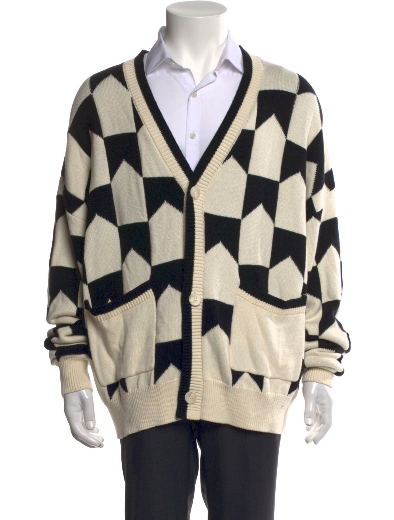 RHUDE Printed V-Neck Cardigan